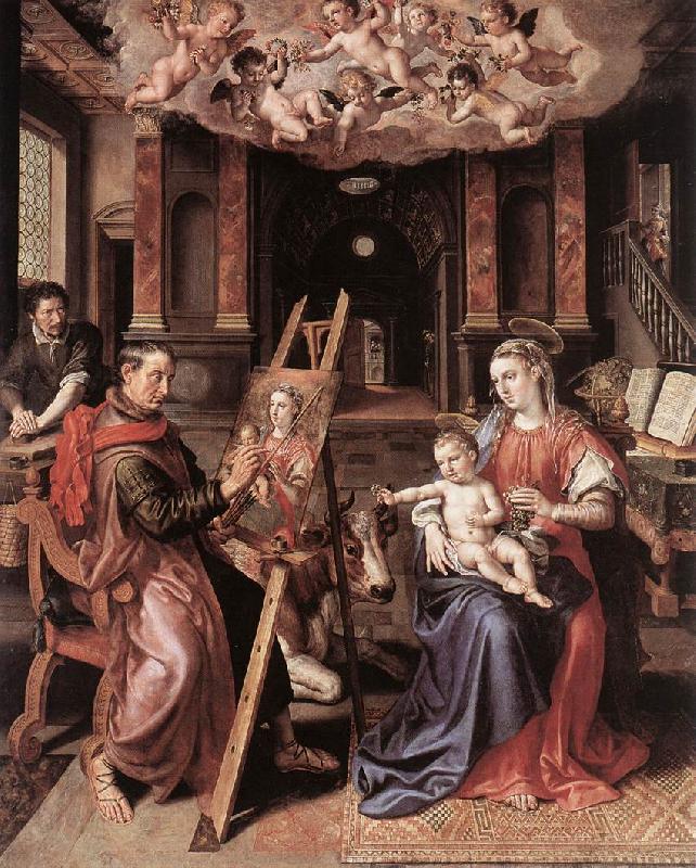 VOS, Marten de St Luke Painting the Virgin Mary awr oil painting image